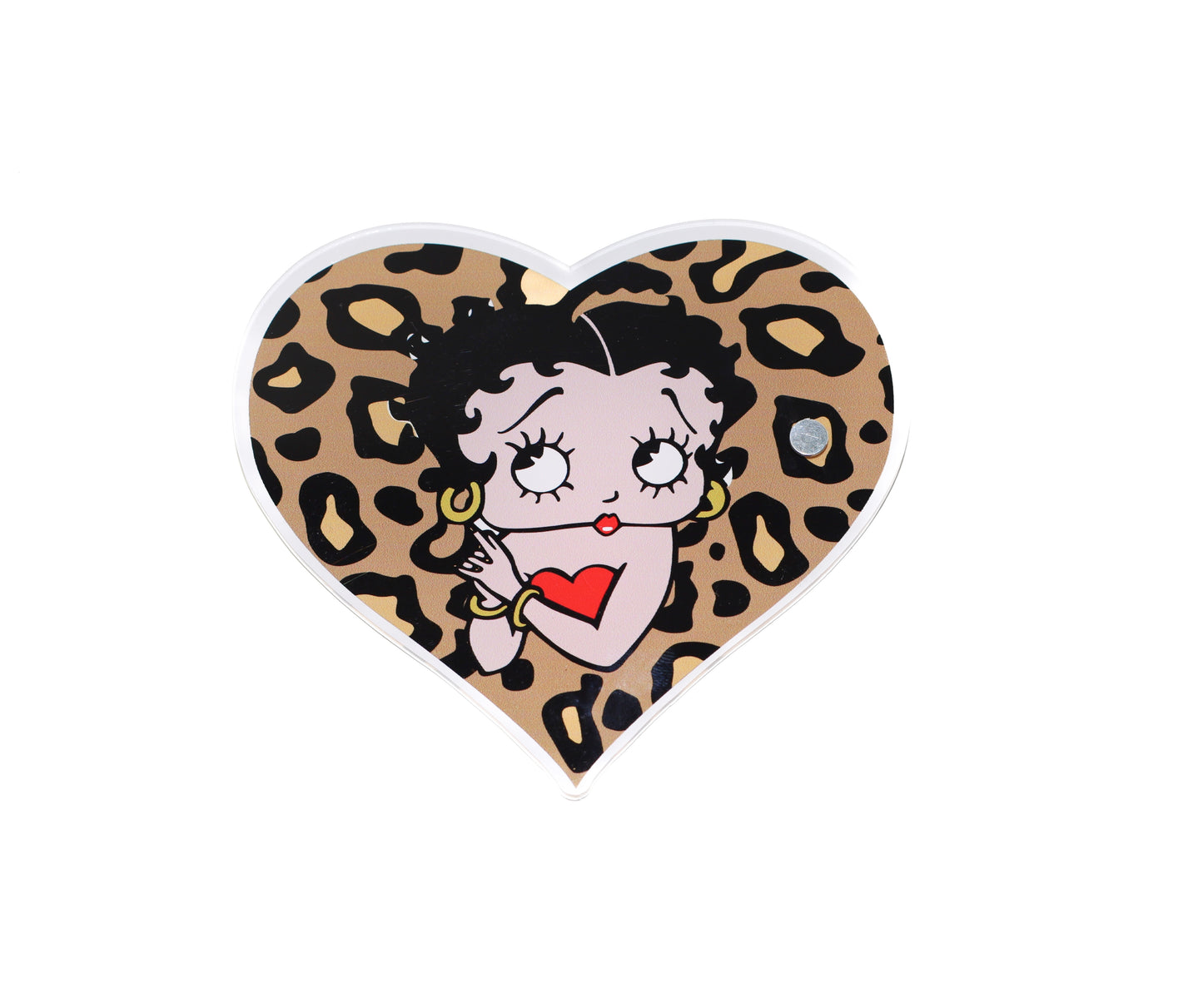 Betty Pop Cheetah Heart Lash Tile