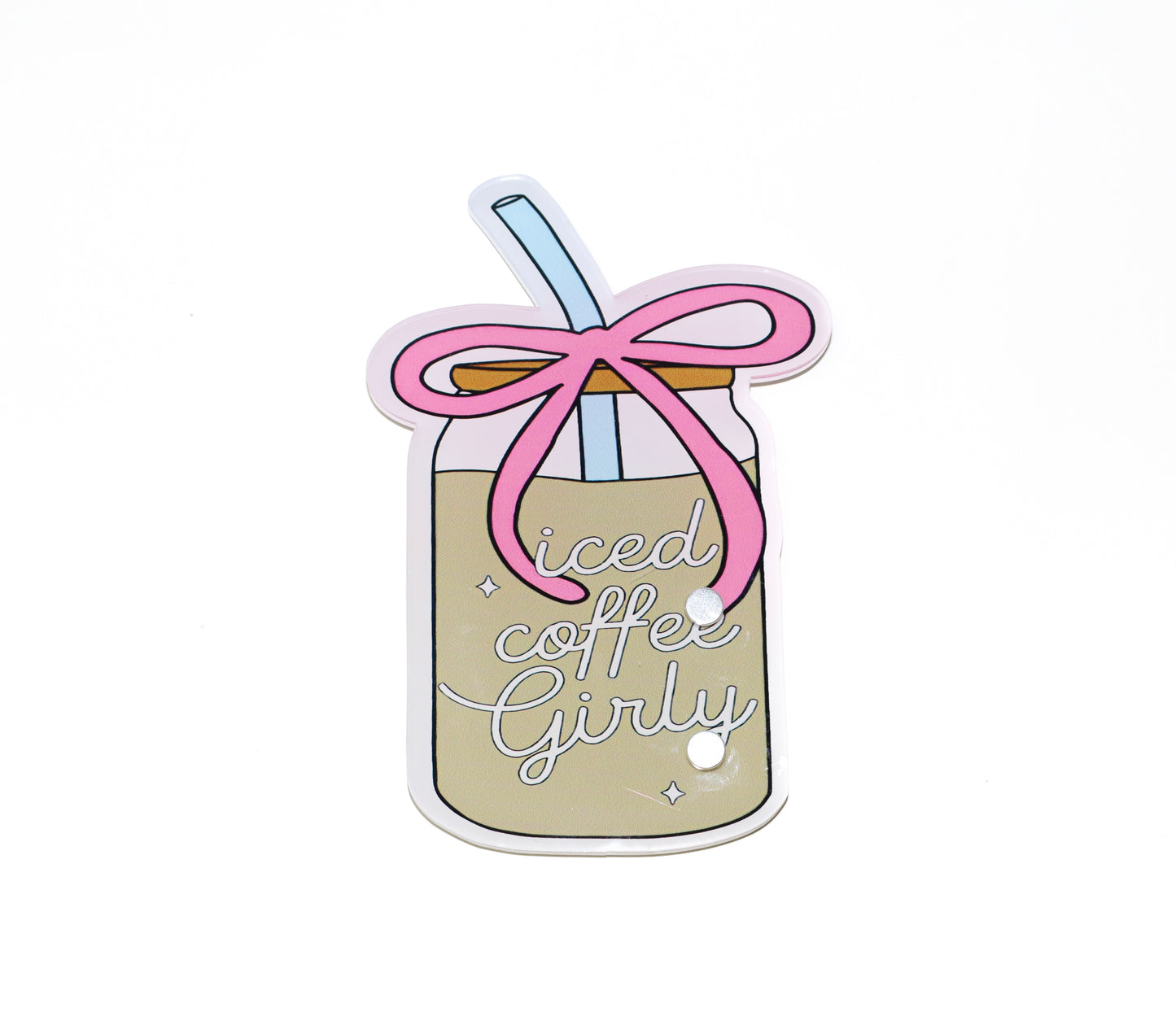 Iced Coffee Girly Lash Tile
