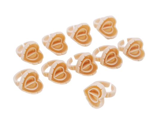 Nude Heart Glue Rings